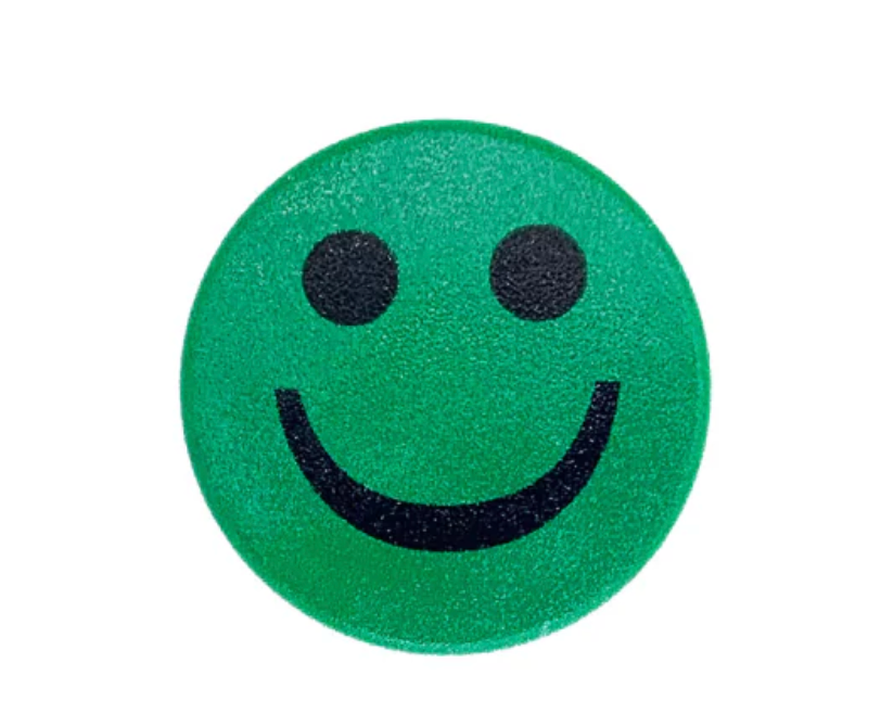 Smiley Magnet grønn "GLAD"