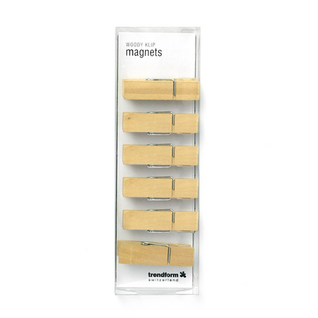 Magnetiske klemmer WOODY, 6-pakk