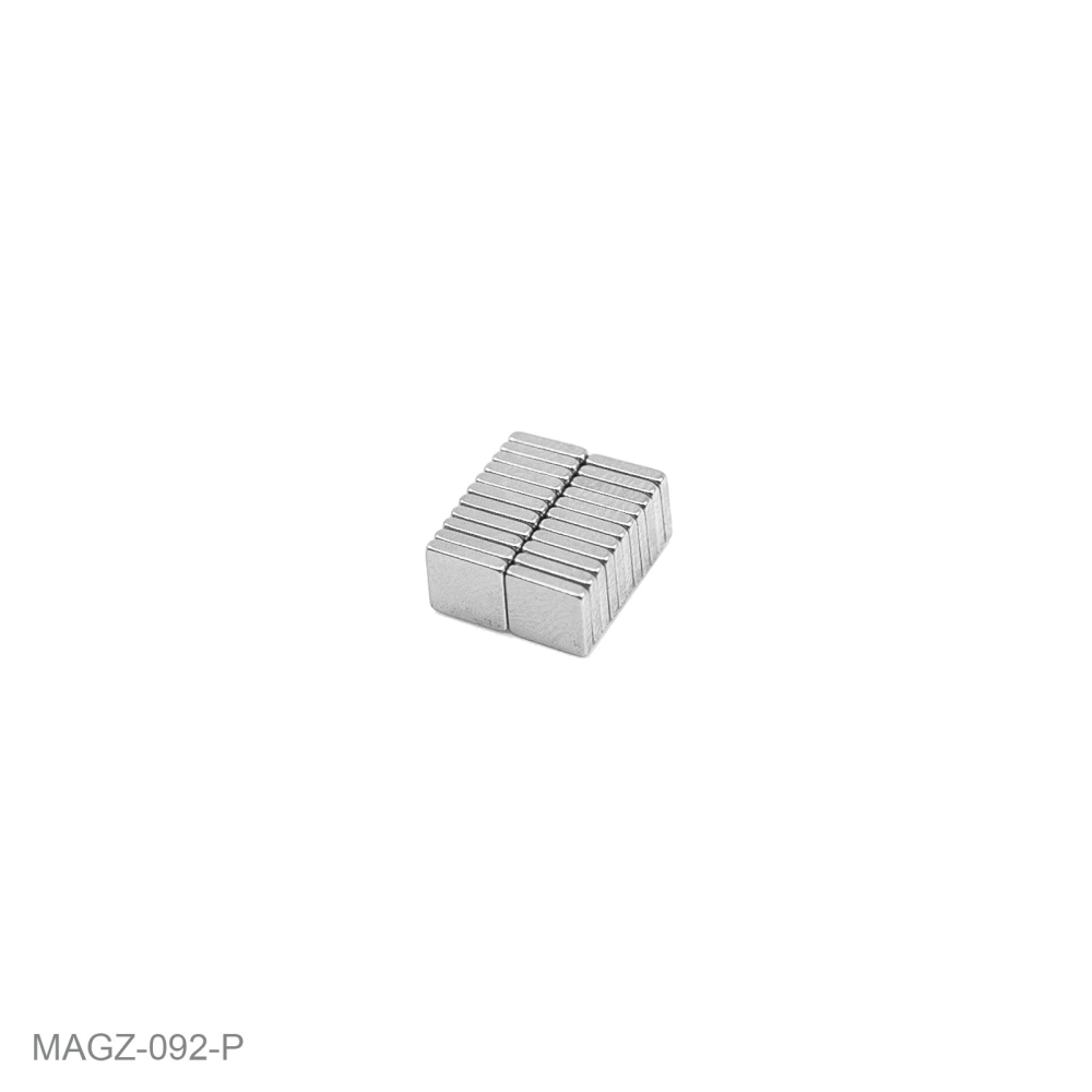 Supermagnet blokk 5x5x1 mm. (neodymium)