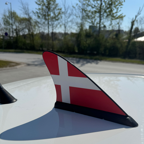 Flagg til bilen 19x14 cm. (Danmark) - Magnetisk