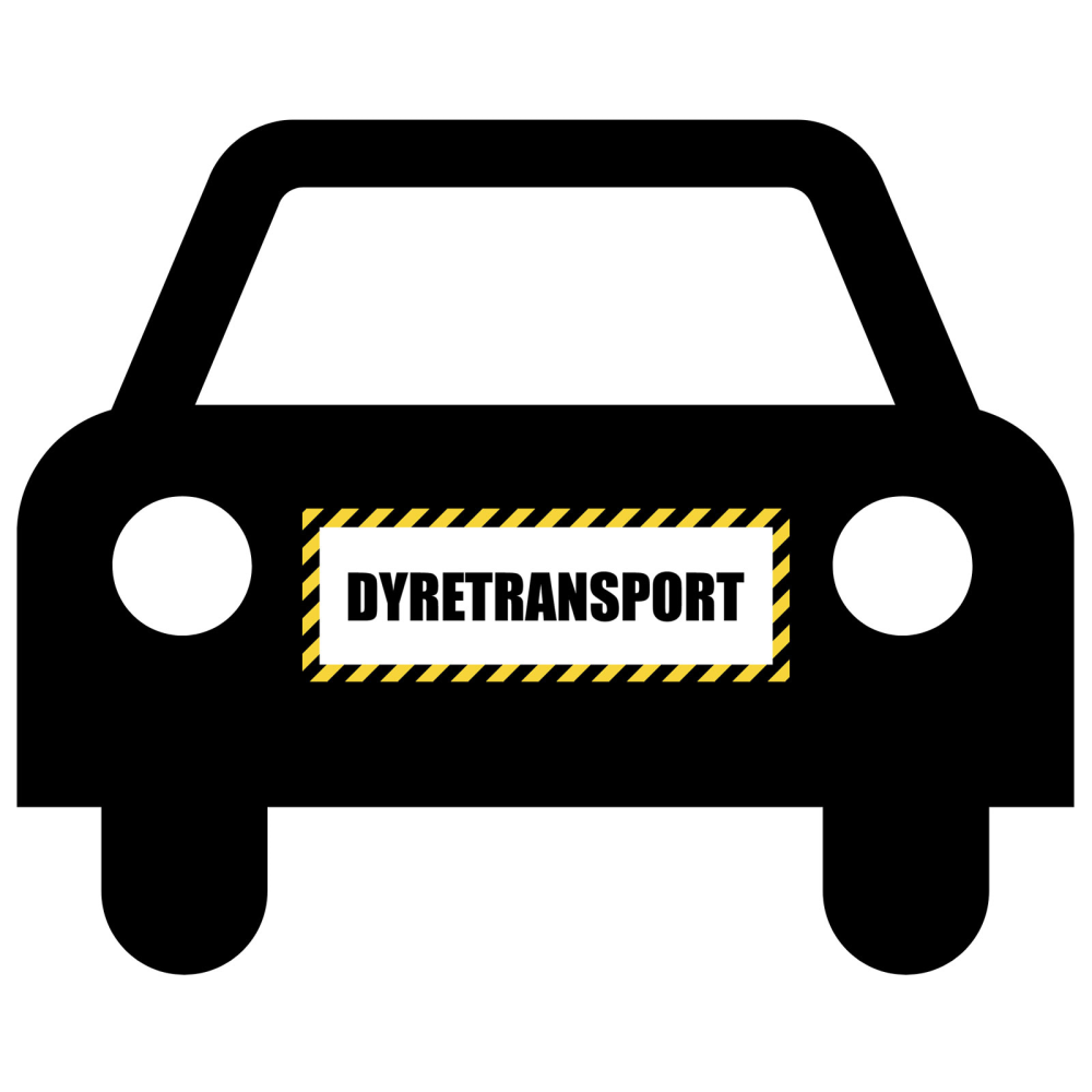 DYRETRANSPORT #1 - magnetskilt for bil