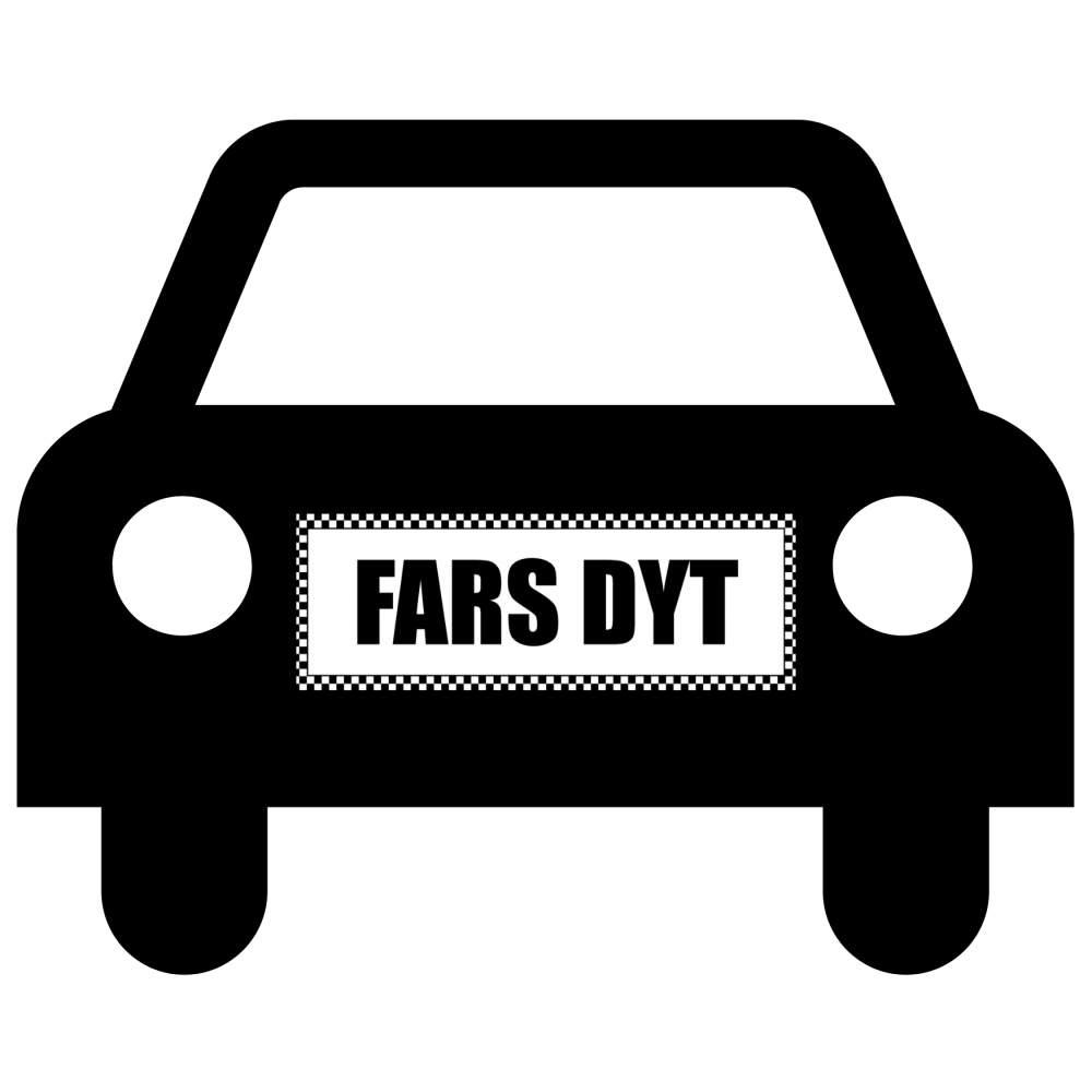 FARS DYT - magnetisk skilt for bil