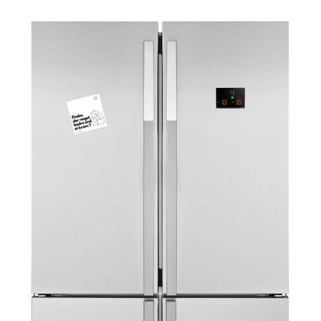 Flere klemmer - Kjøleskapsmagnet 8x8 cm.