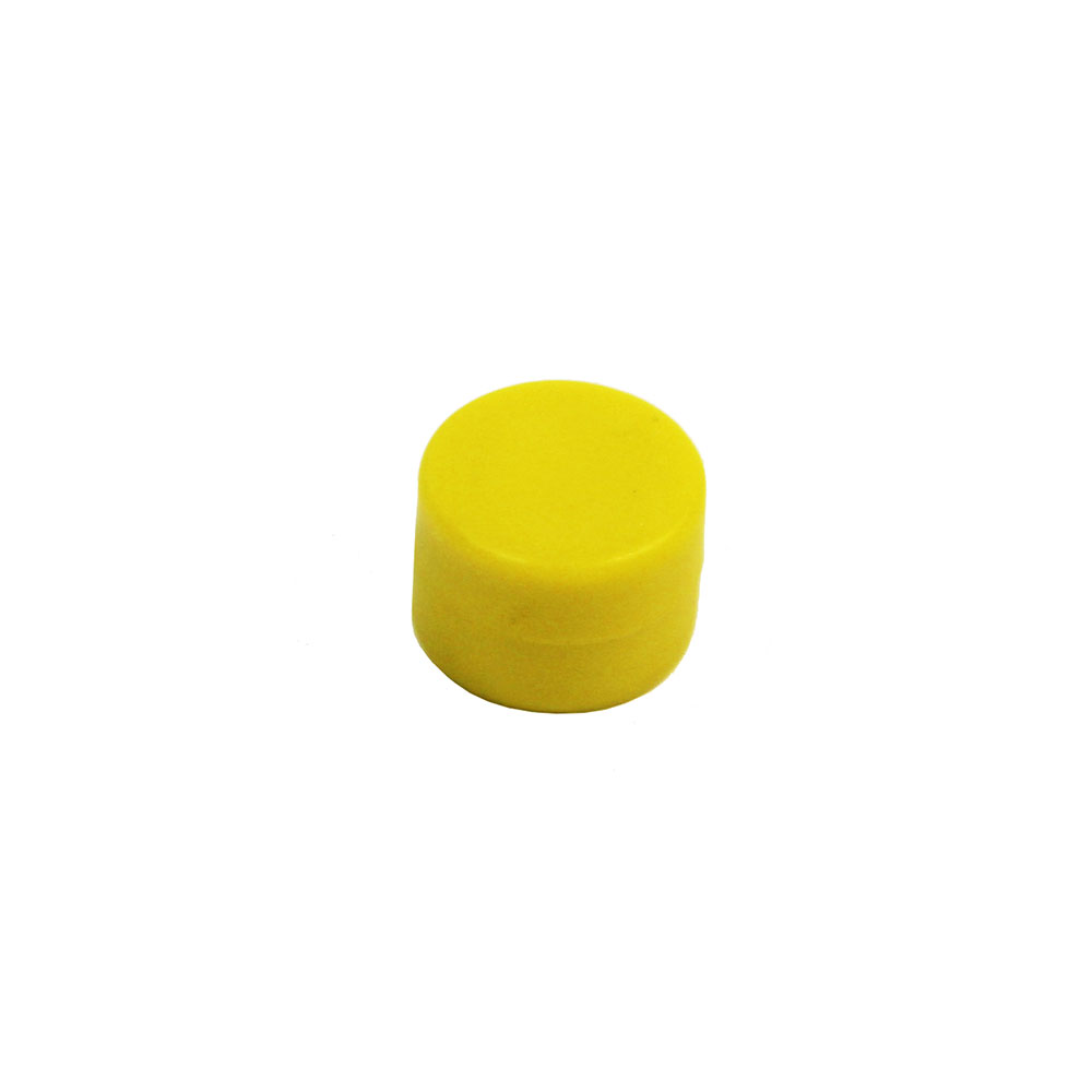 Gummi magnet, Gul 17x12 mm. (neodymium)