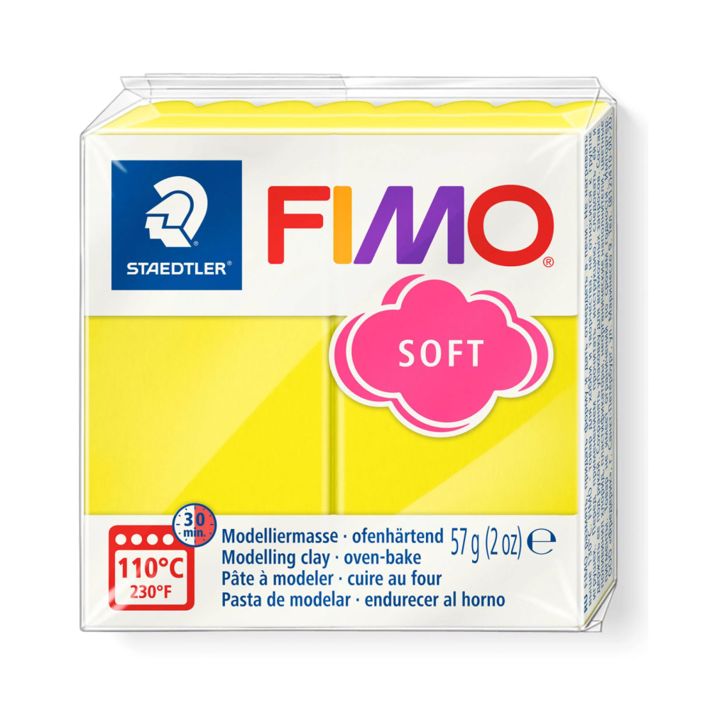 FIMO Soft - gul (57 g.) "lemon yellow"