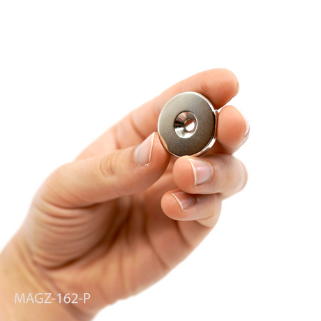 Countersunk supermagnet, 27x4 mm. (neodymium)