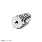 Countersunk supermagnet, 34x4 mm. (neodymium)