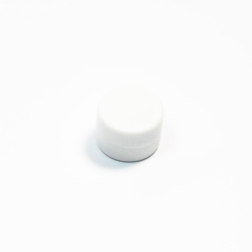 Gummi magnet, Hvit 17x12 mm. (neodymium)