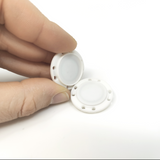 Magnetisk knapp rund Ø26 mm., hvit