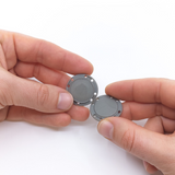 Magnetisk knapp rund Ø26 mm., grå