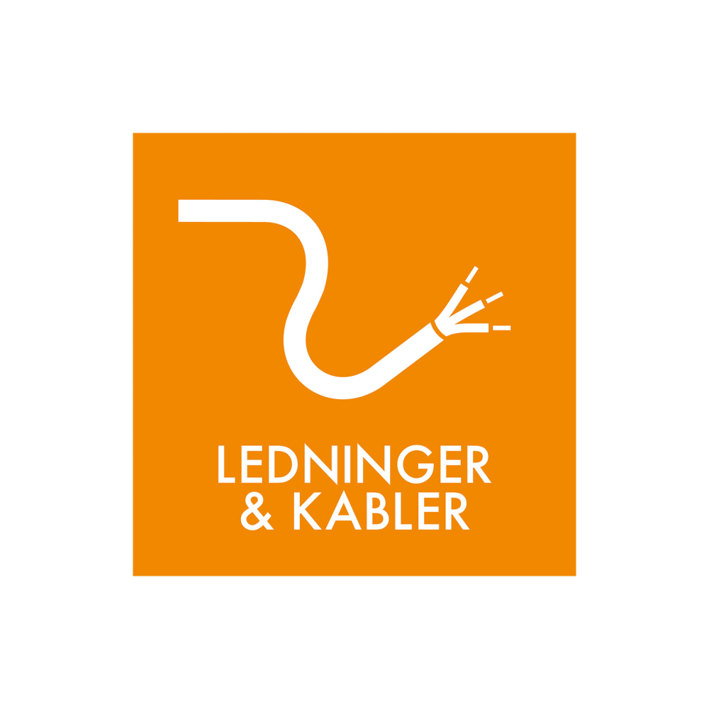 Avfallssortering "ledninger & kabler" - magnetskilt 30x30 cm.