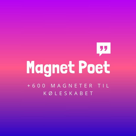MagnetPoet XL Danish - Kjøleskapspoesi (+600 stk.)