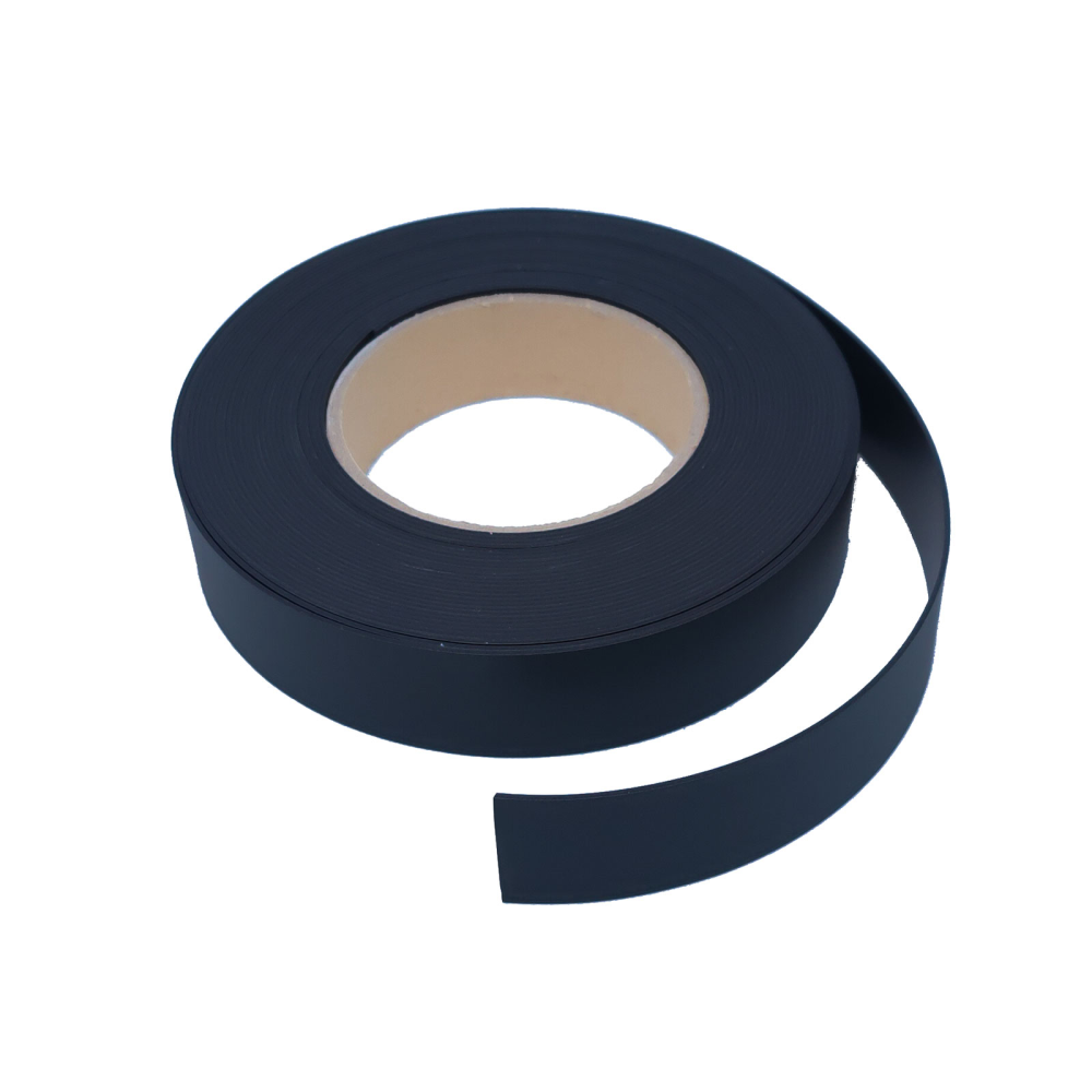 Magnettape Svart, 25 mm. (10 meter, rull)