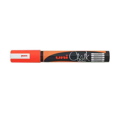 UNI Chalk Marker 1,8 - 2,5 mm., Oransje (medium)