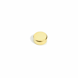 Supermagnet 8x3 mm., Gull (neodymium)