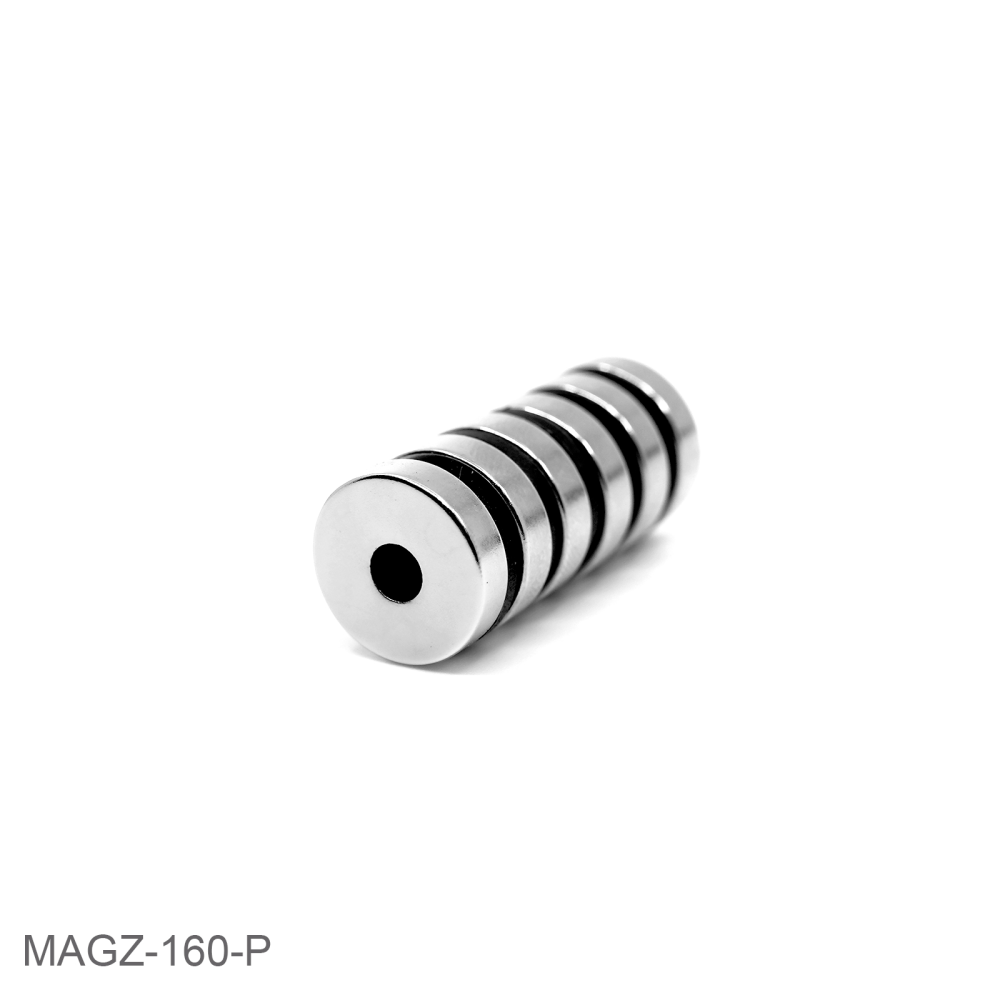 Countersunk supermagnet, 15x4 mm. (neodymium)