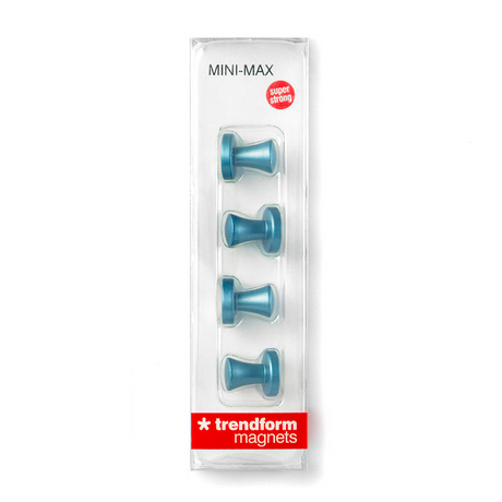 Kraftig magnet mini-max, SKYBLUE 4-pakning
